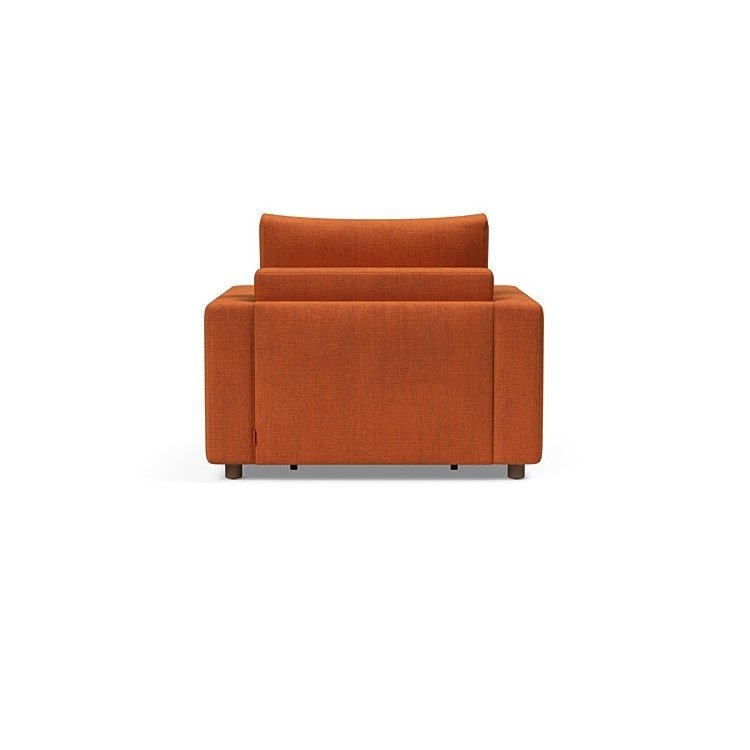 INNOVATION LIVING  Fauteuil NEAH STANDARD  convertible 80x195 tissu Esina Rust Orange