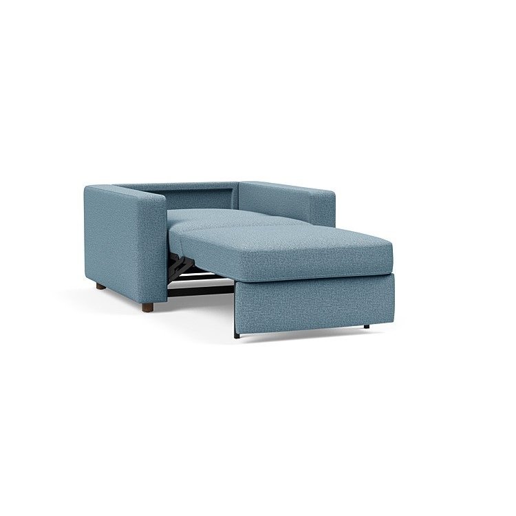 INNOVATION LIVING  Fauteuil NEAH STANDARD  convertible 80x195 tissu Mixed Dance Light Blue