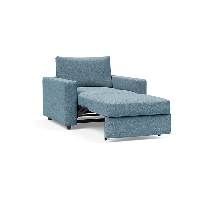 INNOVATION LIVING  Fauteuil NEAH STANDARD  convertible 80x195 tissu Mixed Dance Light Blue