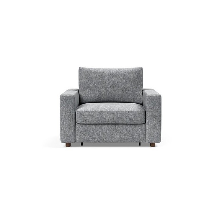 INNOVATION LIVING  Fauteuil NEAH STANDARD  convertible 80x195 tissu Twist Granite