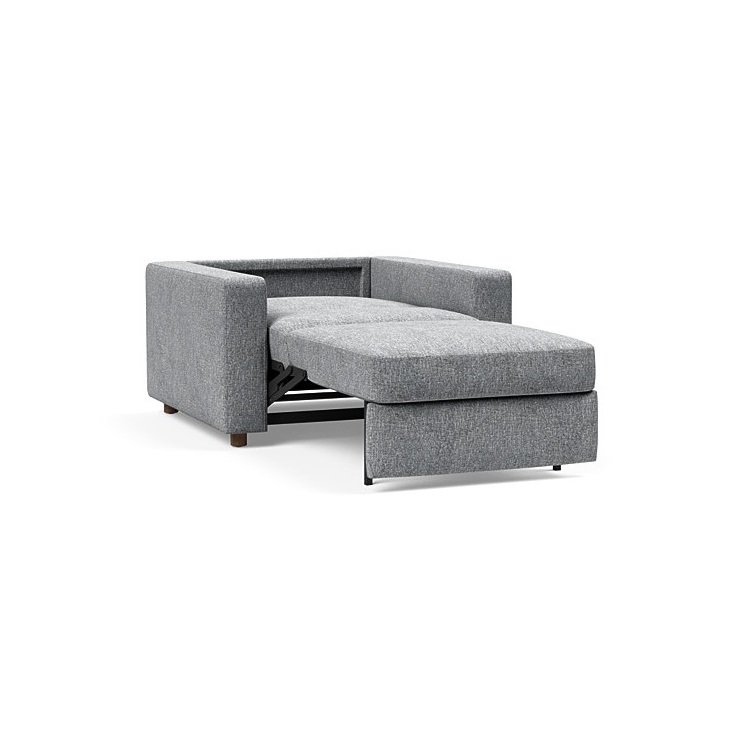 INNOVATION LIVING  Fauteuil NEAH STANDARD  convertible 80x195 tissu Twist Granite