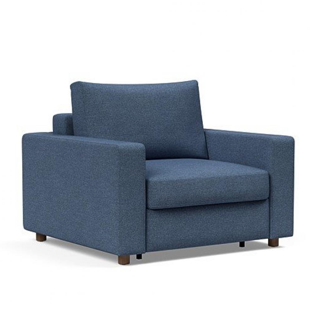 INNOVATION LIVING  Fauteuil NEAH STANDARD  convertible 80x195 tissu Weda Blue