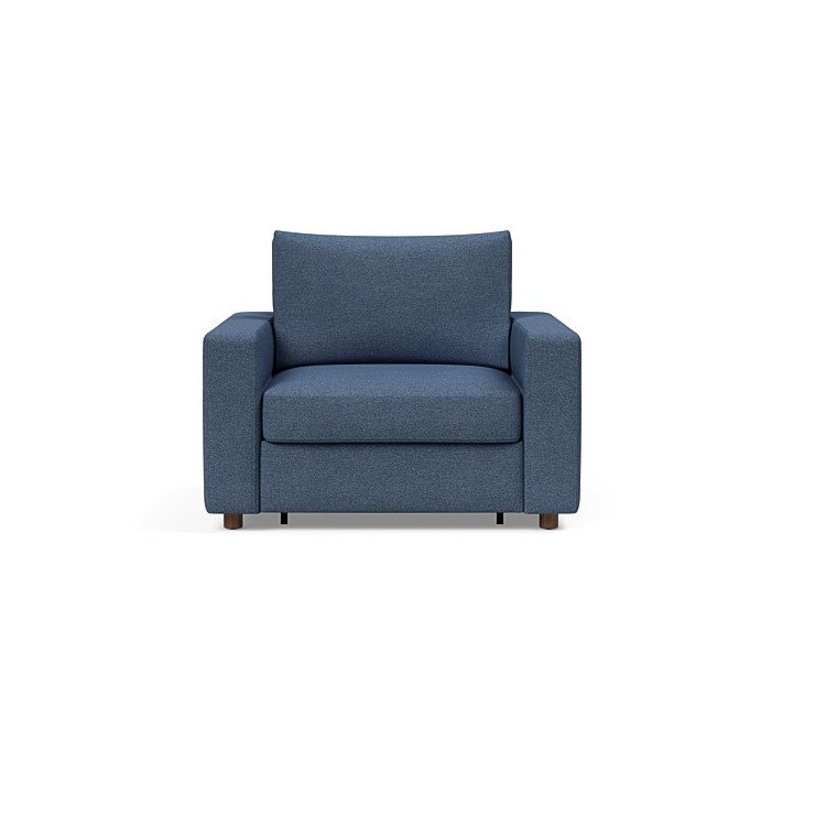 INNOVATION LIVING  Fauteuil NEAH STANDARD  convertible 80x195 tissu Weda Blue