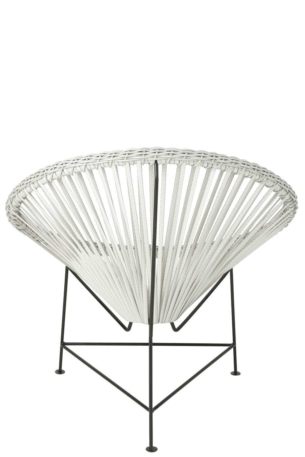 Fauteuil design AGAFI en rotin blanc