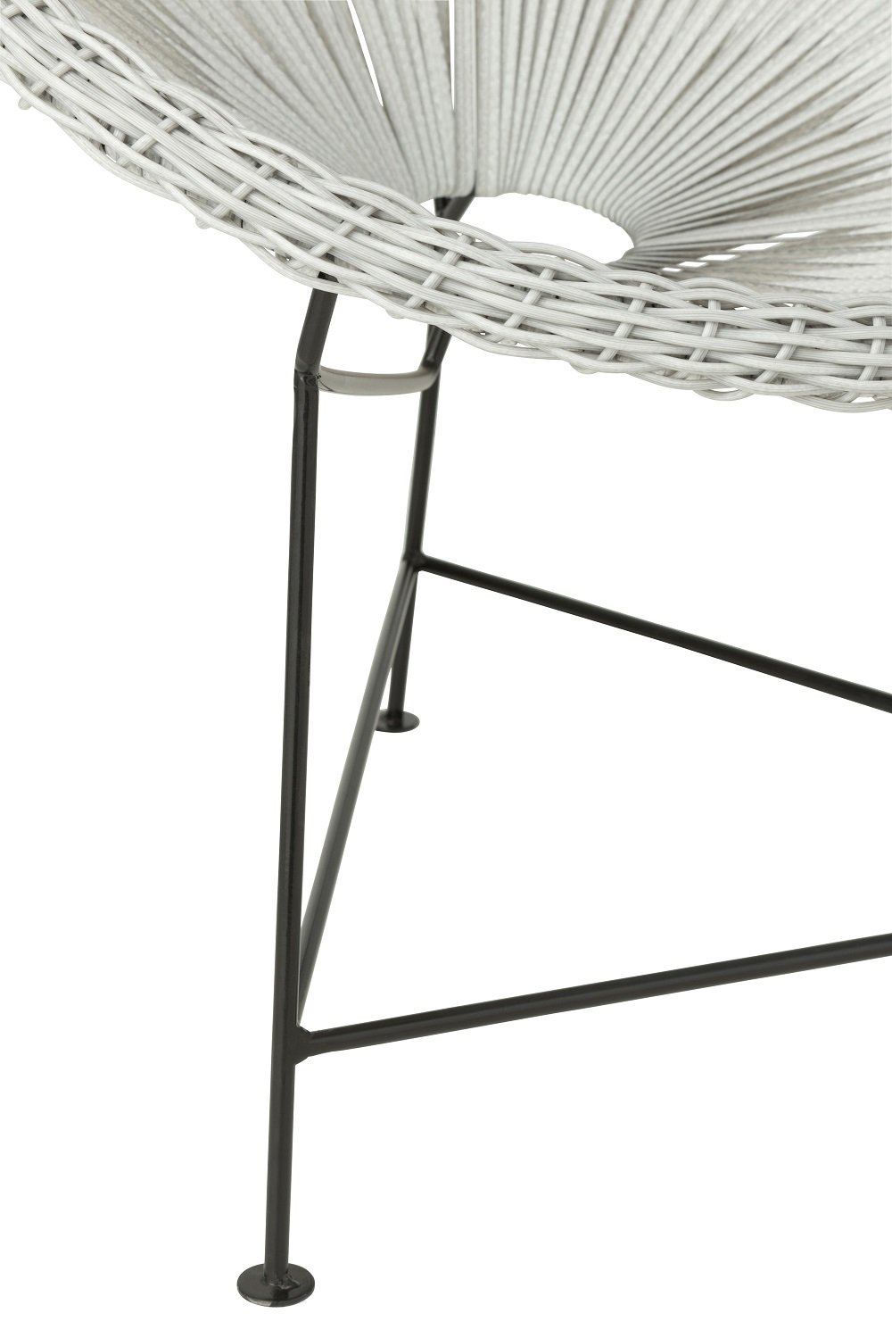 Fauteuil design AGAFI en rotin blanc