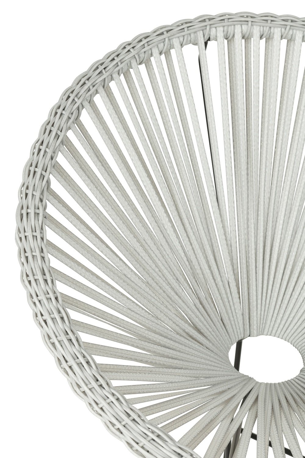 Fauteuil design AGAFI en rotin blanc