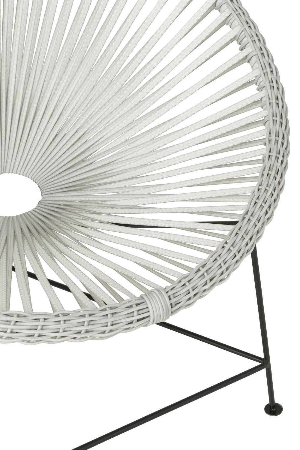 Fauteuil design AGAFI en rotin blanc