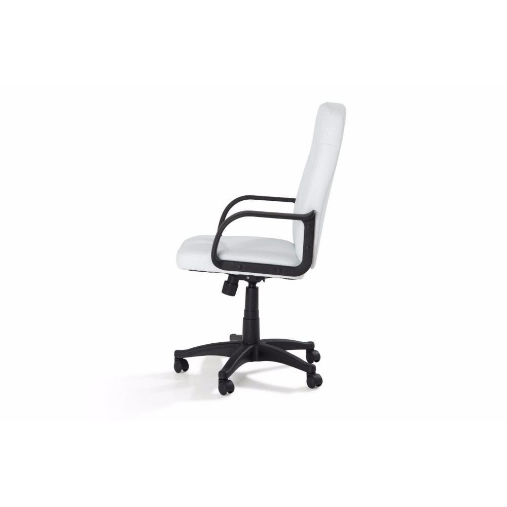 Fauteuil de bureau HERMES revêtement polyuréthane PUblanc
