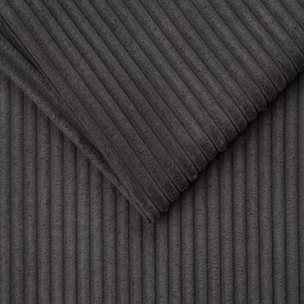 Fauteuil convertible lit RISTRETTO EXPRESS matelas 16cm velours côtelé zoom graphite