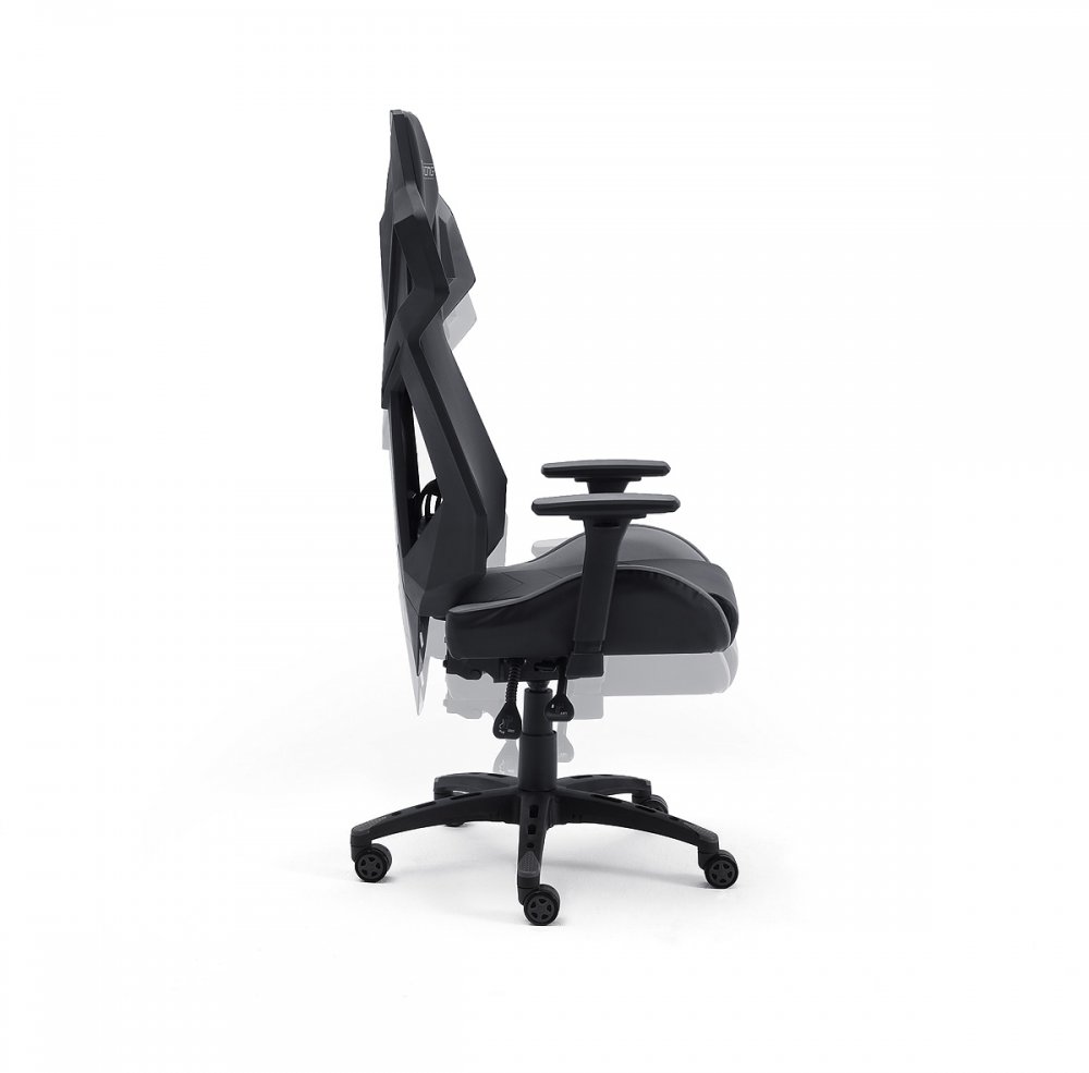 Fauteuil gaming réglable SPACE-RACER PU mesh noir et gris
