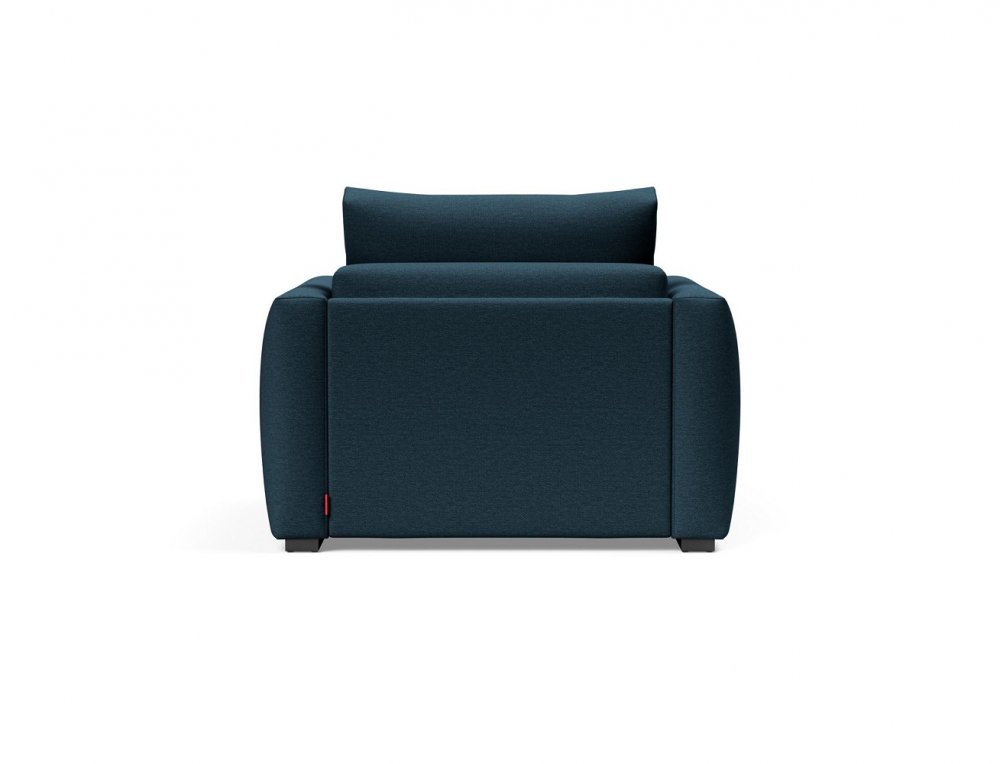 INNOVATION LIVING  Fauteuil design avec accoudoirs COSIAL Tissu Argus Navy Blue convertible lit 80*202cm