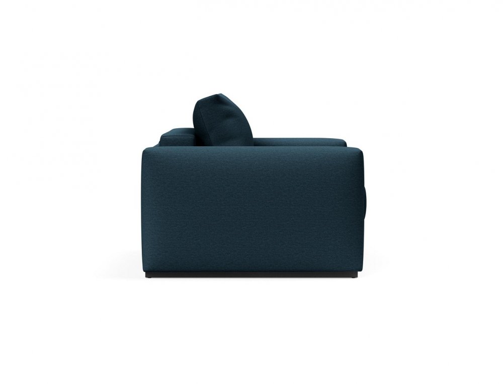 INNOVATION LIVING  Fauteuil design avec accoudoirs COSIAL Tissu Argus Navy Blue convertible lit 80*202cm