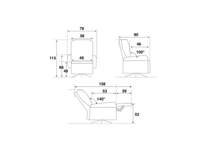 Fauteuil relax électrique CABRIES bi moteur micro gris plomb/perle piètement étoile métal noir