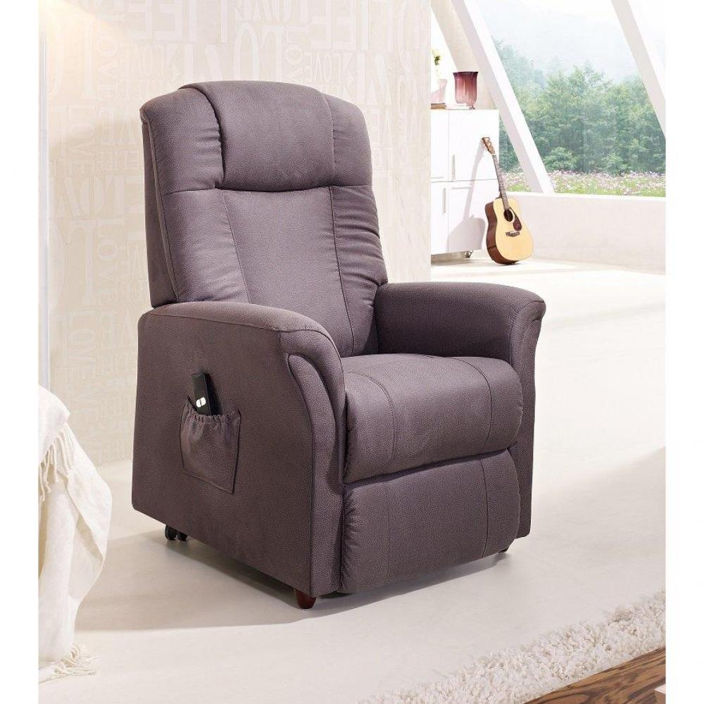FREEDOM fauteuil relax et releveur électrique sans fil (mono-moteur) microfibre BOA gris