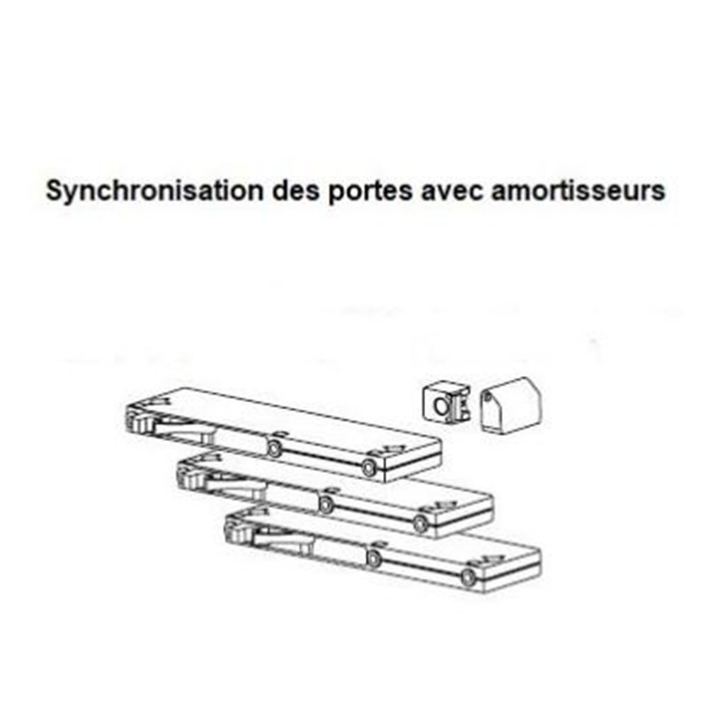 Lot 3 amortisseurs ANKARA pour synchronisation portes coulissantes