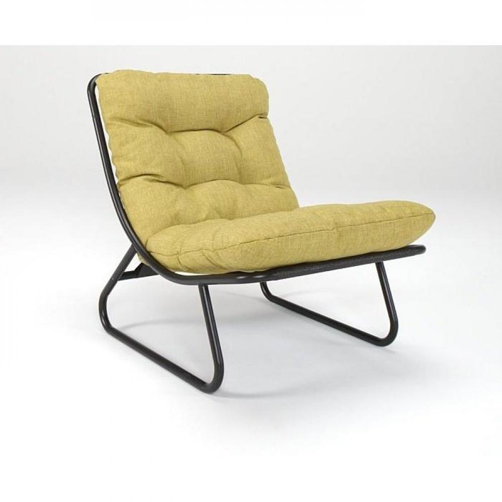 IKKO jaune moutarde Fauteuil design capitonné INNOVATION LIVING