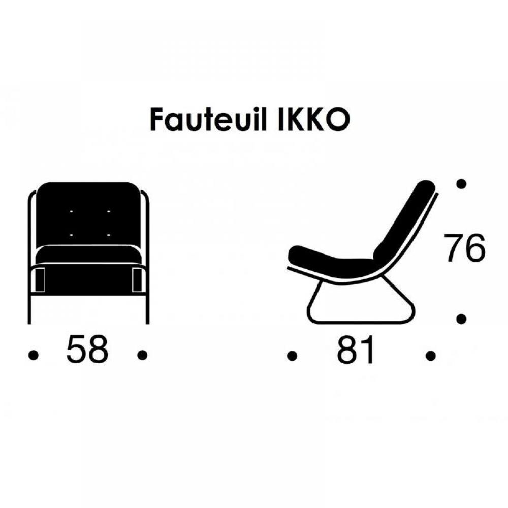 IKKO jaune moutarde Fauteuil design capitonné INNOVATION LIVING