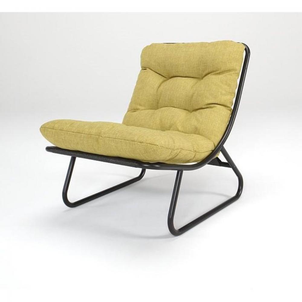 IKKO jaune moutarde Fauteuil design capitonné INNOVATION LIVING