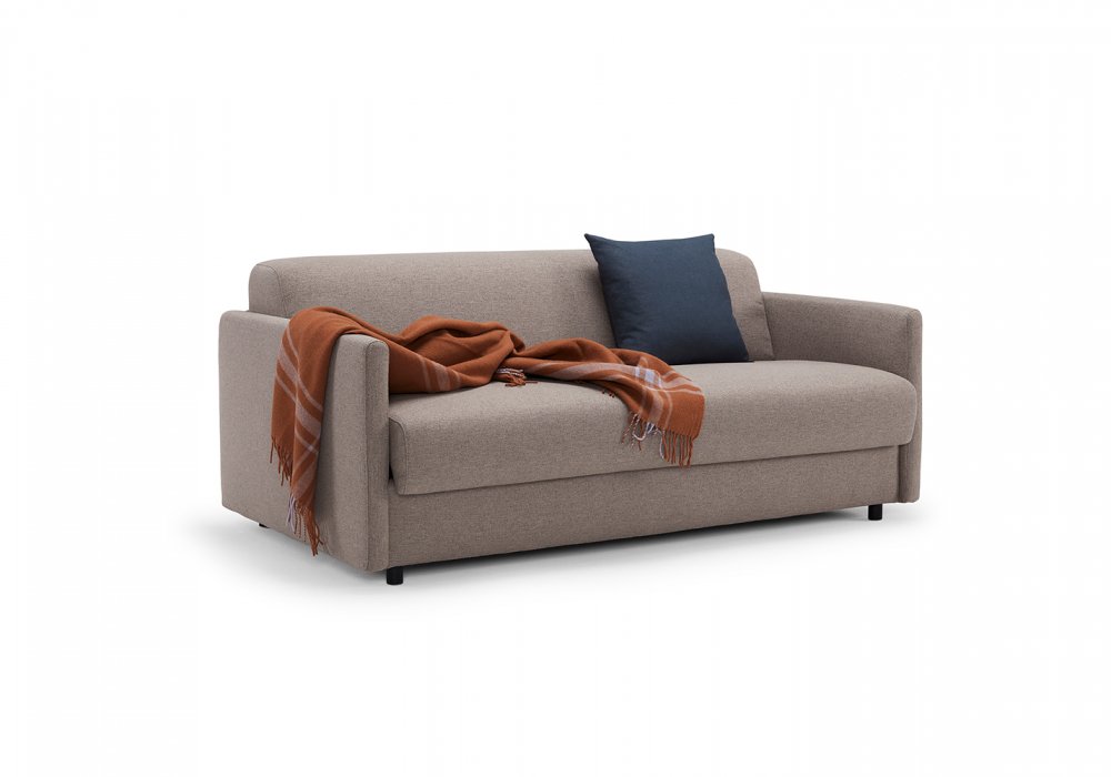 Canapé convertible express 140  ILB 501 matelas mousse réversible 12cm tissu Corocco Warm Grey