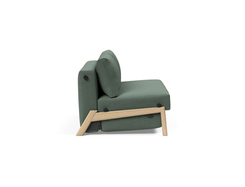 Canapé convertible  CUBED  SIGNY chêne blanc couchage 140 cm Elégance Vert