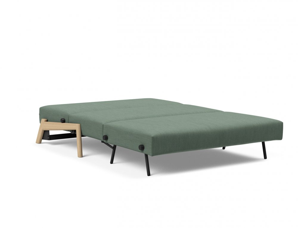 Canapé convertible  CUBED  SIGNY chêne blanc couchage 140 cm Elégance Vert