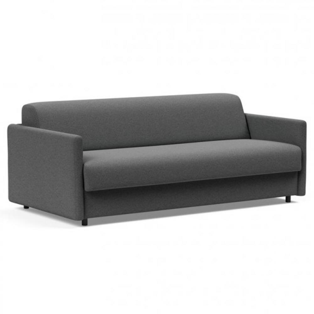 Canapé convertible express 160  ILB 501 matelas ressorts 5 zones 12cm tissu Mahoga Seal Grey