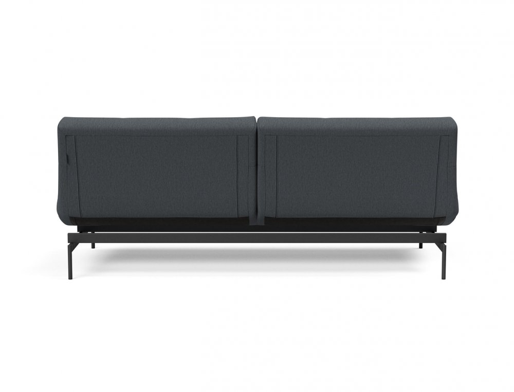 Canapé convertible lit 115x210 cm ILB 200 acier noir tissu Mozart Grey Bronze