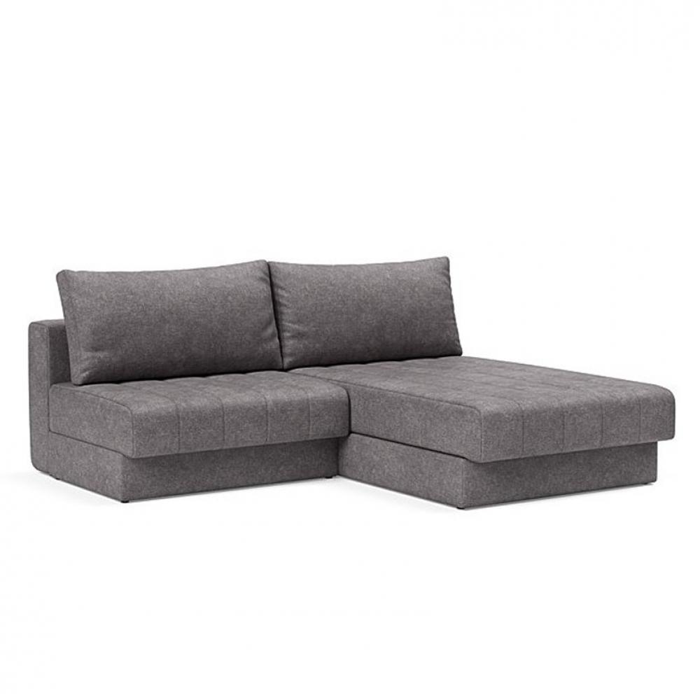 INNOVATION LIVING  Canapé lit AKELLO LOUNGER couchage 166x200 tissu Avella Grey
