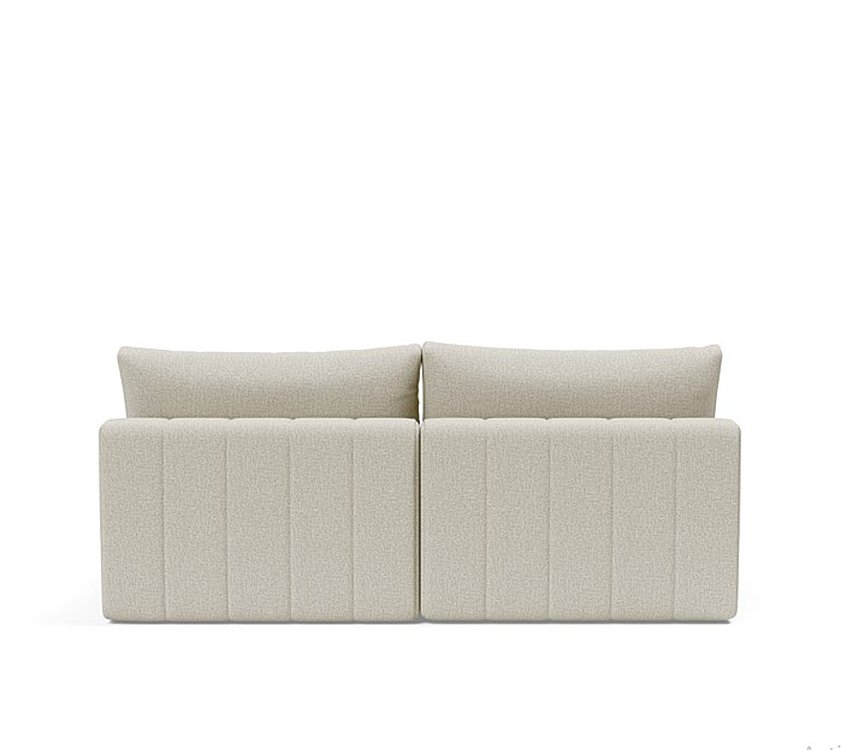 INNOVATION LIVING  Canapé lit AKELLO LOUNGER couchage 166x200 tissu Mixed Dance Natural