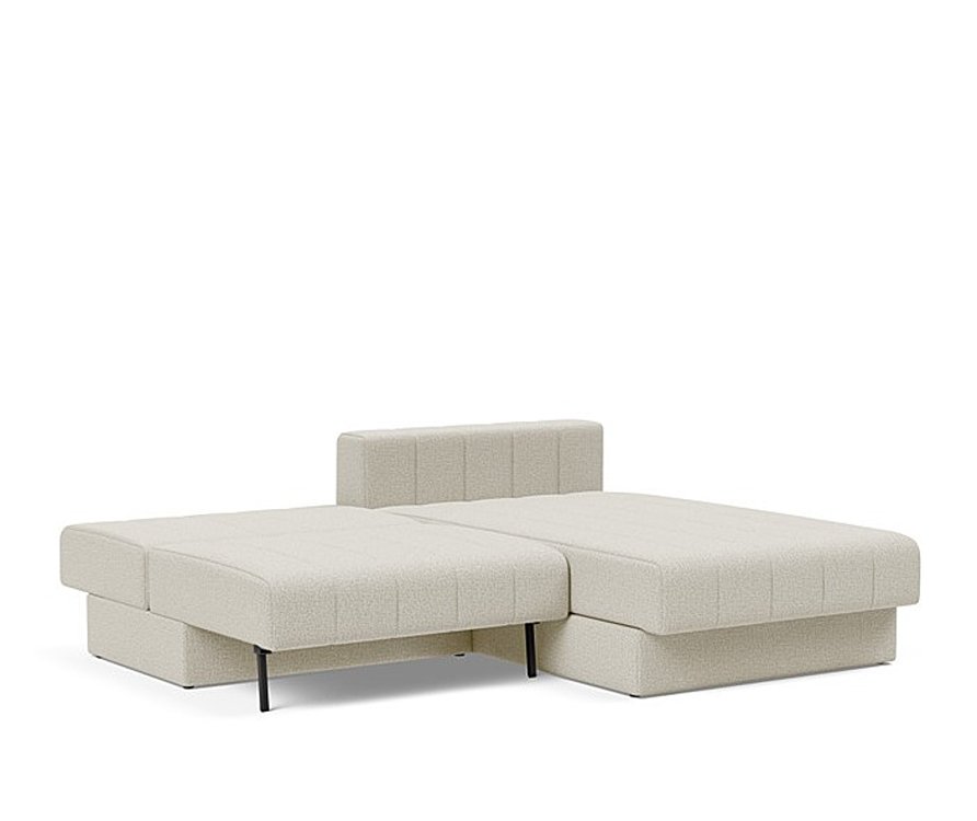 INNOVATION LIVING  Canapé lit AKELLO LOUNGER couchage 166x200 tissu Mixed Dance Natural