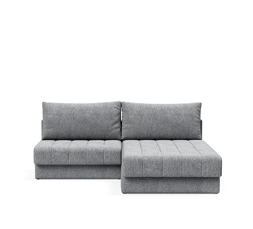 INNOVATION LIVING  Canapé lit AKELLO LOUNGER couchage 166x200 tissu Twist Granite