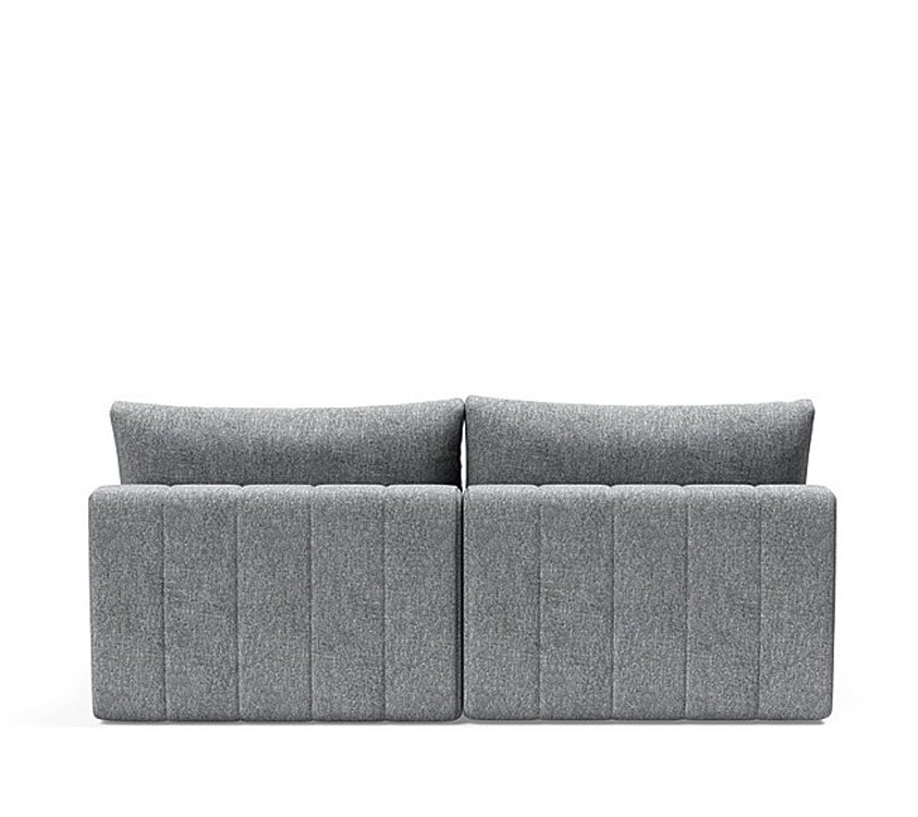 INNOVATION LIVING  Canapé lit AKELLO LOUNGER couchage 166x200 tissu Twist Granite