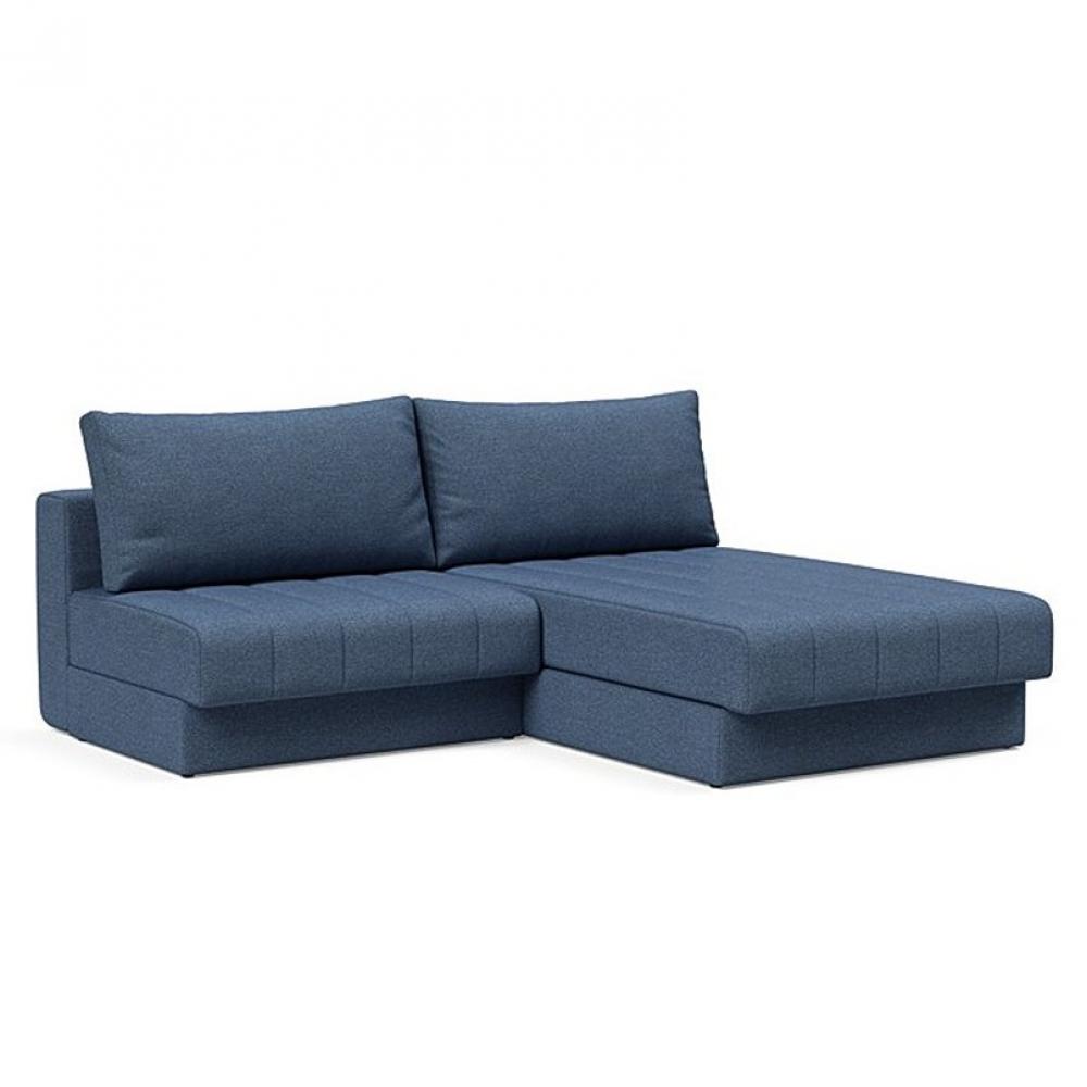 INNOVATION LIVING  Canapé lit AKELLO LOUNGER couchage 166x200 tissu Weda Blue
