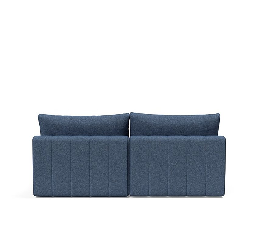 INNOVATION LIVING  Canapé lit AKELLO LOUNGER couchage 166x200 tissu Weda Blue