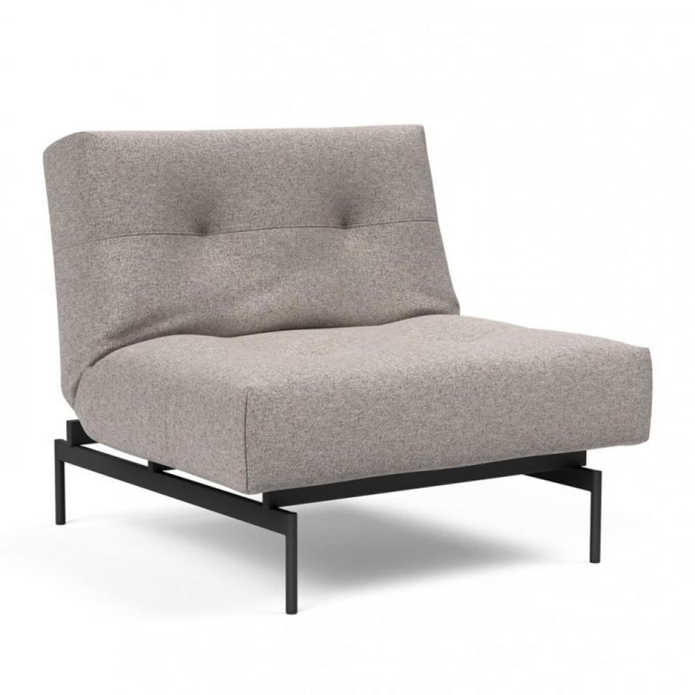 Fauteuil modulable  ILB 202 acier noir tissu Corocco Warm Grey