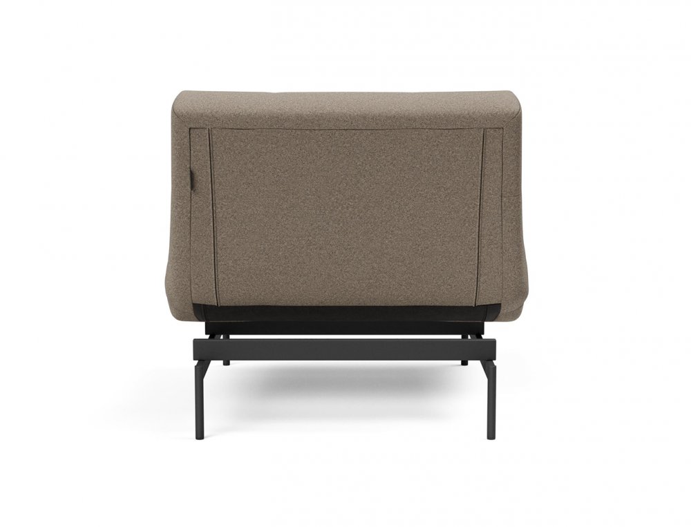 Fauteuil modulable  ILB 202 acier noir tissu Mahoga Caramel Grey