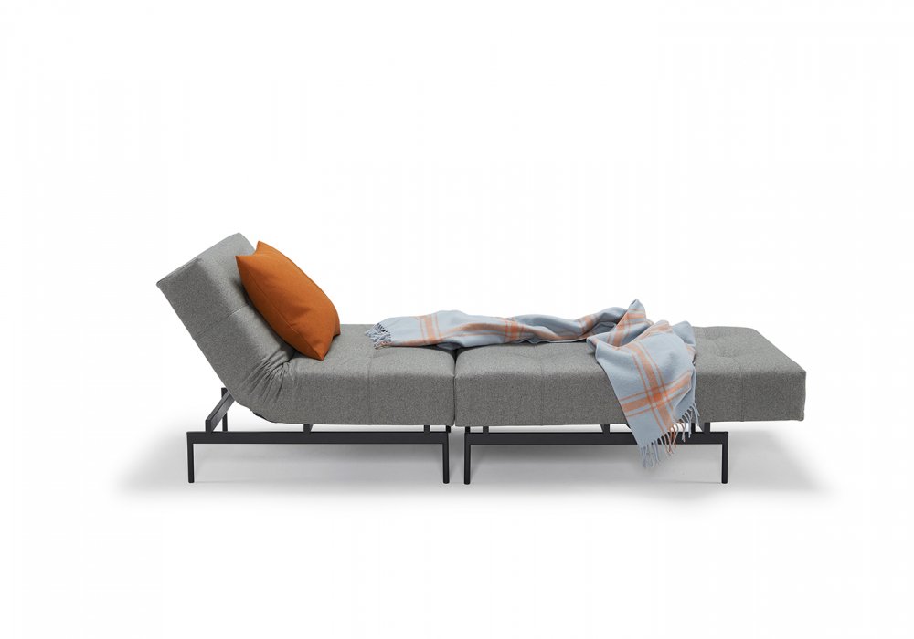 Fauteuil modulable  ILB 202 acier noir tissu Mahoga Dove Grey