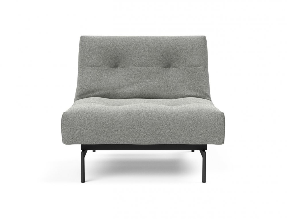 Fauteuil modulable  ILB 202 acier noir tissu Mahoga Dove Grey