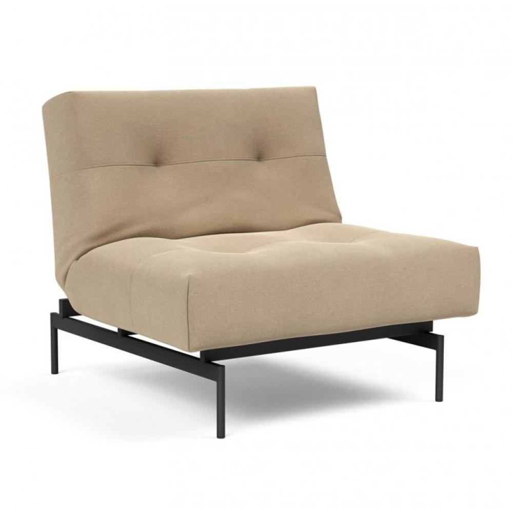 Fauteuil modulable  ILB 202 acier noir tissu Yogia Ginger 