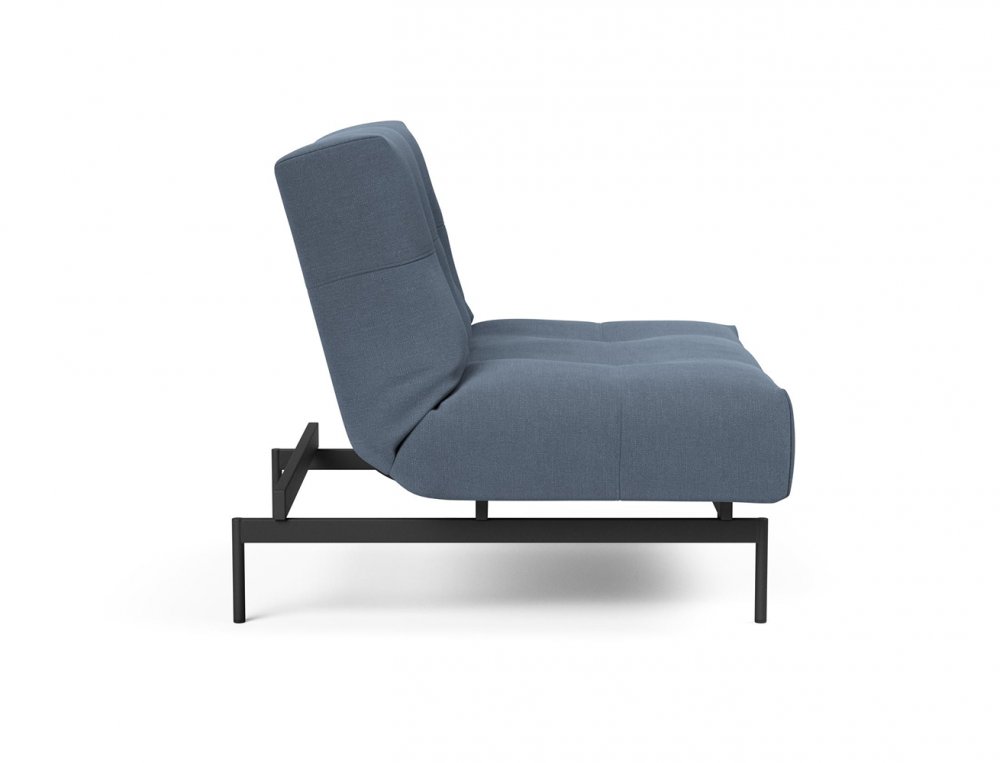 Fauteuil modulable  ILB 202 acier noir tissu Yogia Oceane Blue