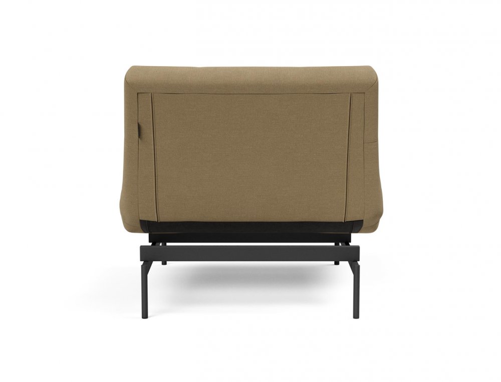 Fauteuil modulable  ILB 202 acier noir tissu Yogia Olive Brown