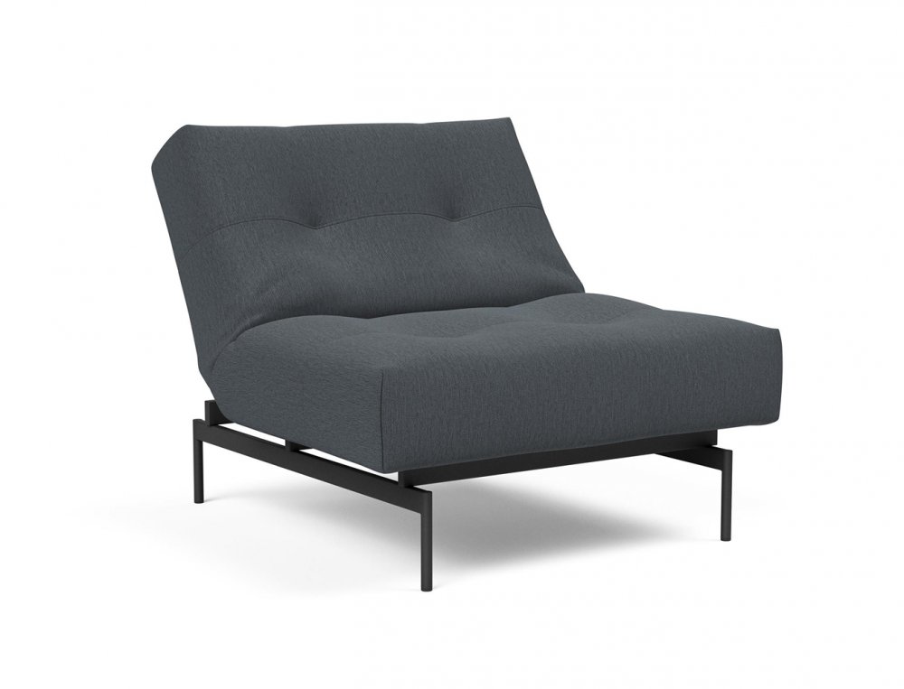 Fauteuil modulable  ILB 202 acier noir tissu Mozart Grey Bronze