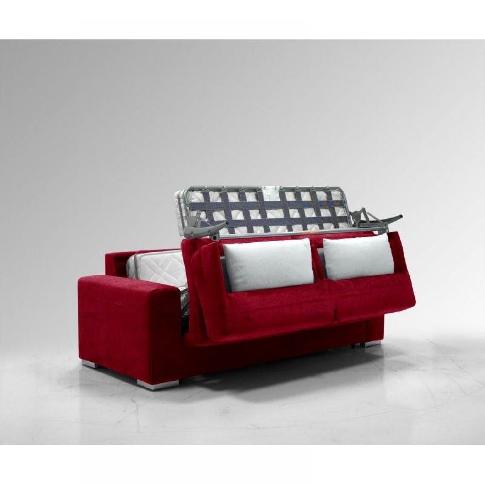 LE DIVA canapé convertible EASY OUVERTURE EXPRESS 160*190cm sommier lattes, tissu ou cuir