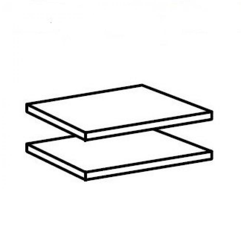 Lot de 2 étagères pour rangement MADDY L : 50 cm