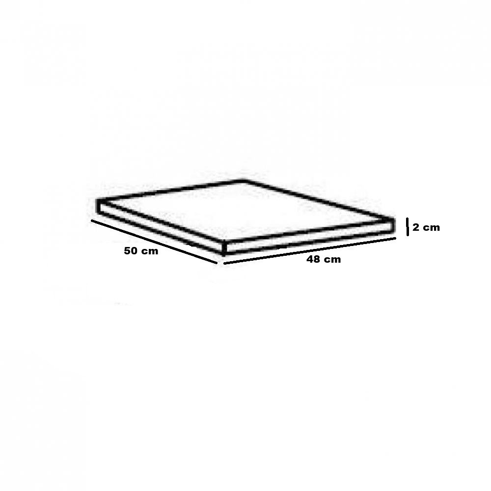 Lot 3 de tablettes BALIOS Larg 48 / Prof 50 cm coloris gris