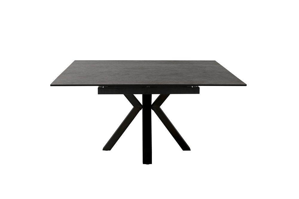 Table repas extensible PANINI 90(150) cm plateau céramique anthracite 