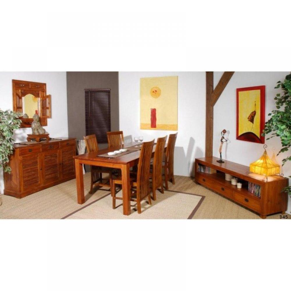 Meuble TV au style industriel OCTAVE en pin 2 tiroirs