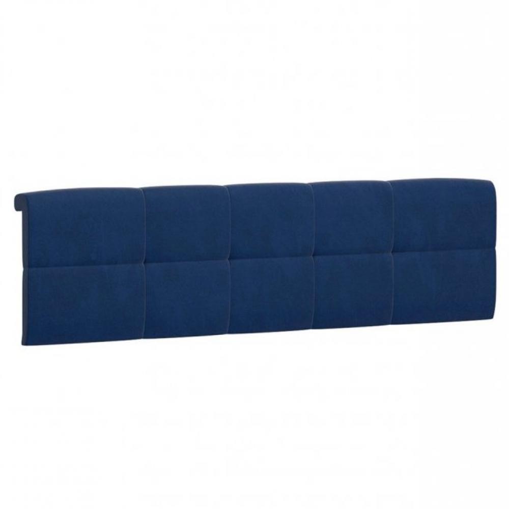 Tête de lit FRASER tissu bleu pour couchage140*200 cm