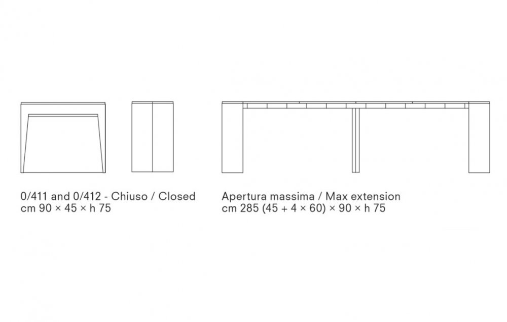 Table console extensible 12 couverts MARVEL PLUS avec 6 chaises pliantes PIPER et porte chaise inclus