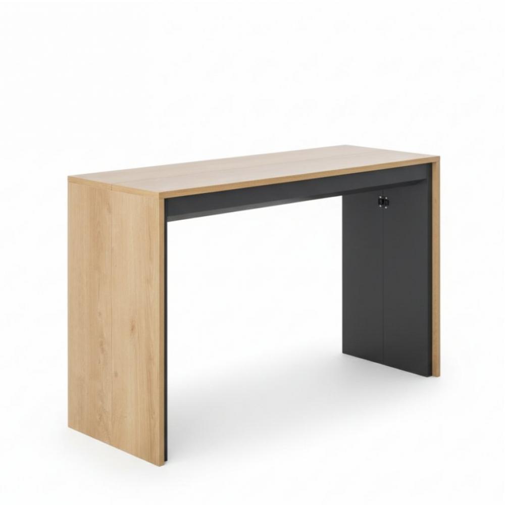 Table console extensible 12 couverts LEONARDO 45/270x120x75cm stratifié écologique